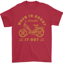 In Doubt Moped Biker Motorcycle Scooter Mens T-Shirt 100% Cotton Red
