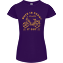In Doubt Moped Biker Motorcycle Scooter Womens Petite Cut T-Shirt Purple