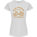 In Doubt Moped Biker Motorcycle Scooter Womens Petite Cut T-Shirt White