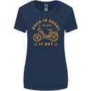 In Doubt Moped Biker Motorcycle Scooter Womens Wider Cut T-Shirt Navy Blue