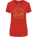 In Doubt Moped Biker Motorcycle Scooter Womens Wider Cut T-Shirt Red