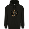 In Guitars we Trust Guitarist Acoustic Mens Hoodie Black