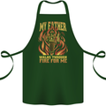 In Love With Mary Jane Funny Weed Cotton Apron 100% Organic Forest Green