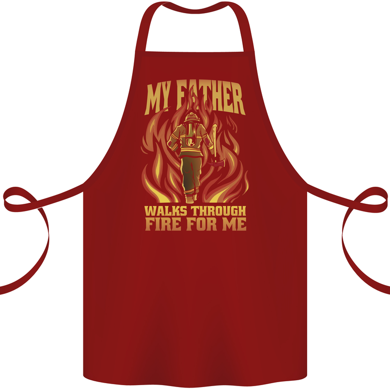In Love With Mary Jane Funny Weed Cotton Apron 100% Organic Maroon