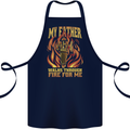 In Love With Mary Jane Funny Weed Cotton Apron 100% Organic Navy Blue