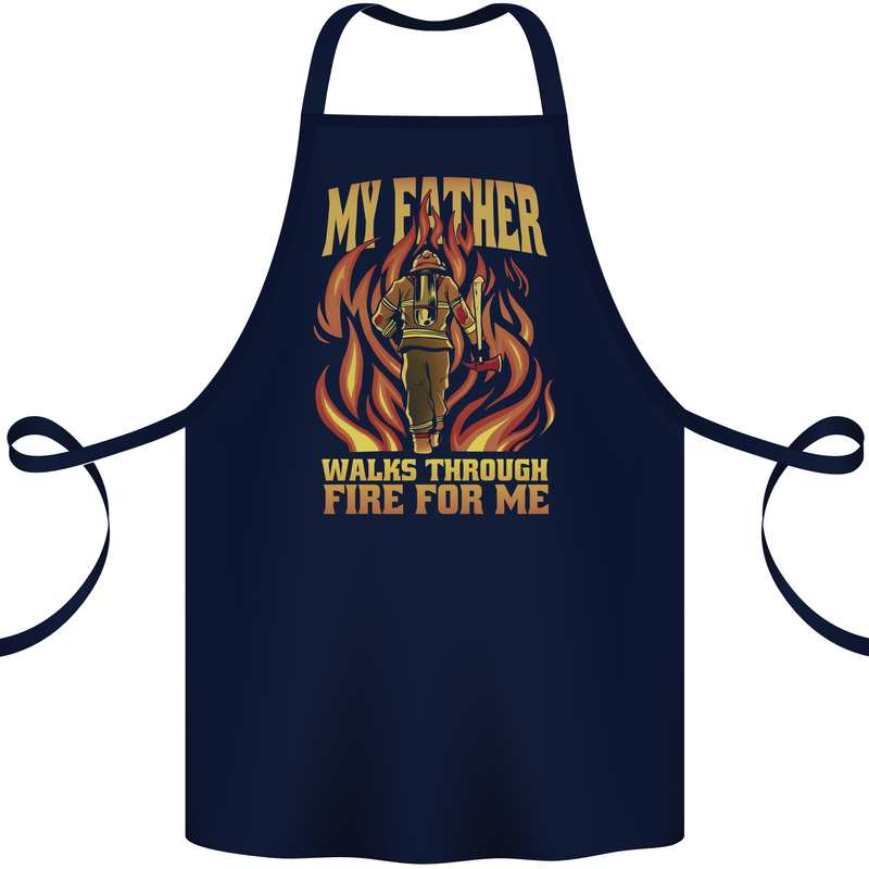 In Love With Mary Jane Funny Weed Cotton Apron 100% Organic Navy Blue