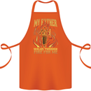 In Love With Mary Jane Funny Weed Cotton Apron 100% Organic Orange