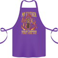 In Love With Mary Jane Funny Weed Cotton Apron 100% Organic Purple