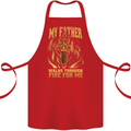 In Love With Mary Jane Funny Weed Cotton Apron 100% Organic Red
