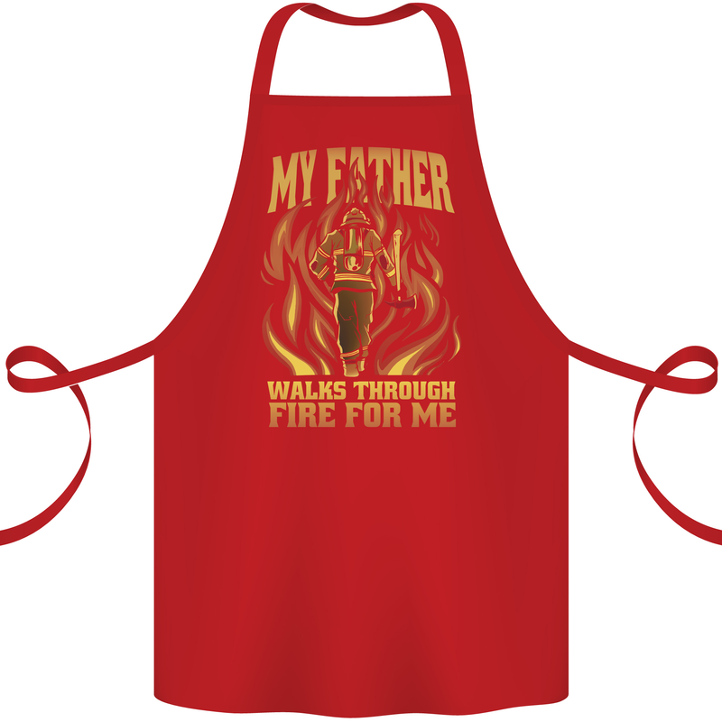 In Love With Mary Jane Funny Weed Cotton Apron 100% Organic Red