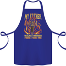 In Love With Mary Jane Funny Weed Cotton Apron 100% Organic Royal Blue