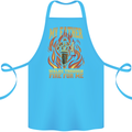 In Love With Mary Jane Funny Weed Cotton Apron 100% Organic Turquoise