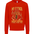 In Love With Mary Jane Funny Weed Kids Sweatshirt Jumper Bright Red