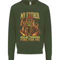 In Love With Mary Jane Funny Weed Kids Sweatshirt Jumper Forest Green
