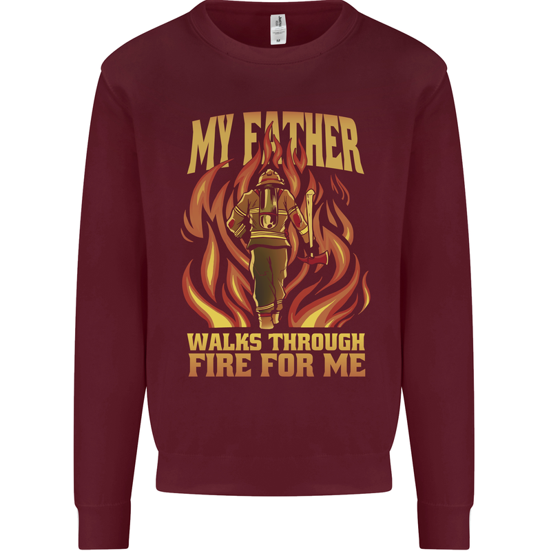 In Love With Mary Jane Funny Weed Kids Sweatshirt Jumper Maroon