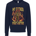 In Love With Mary Jane Funny Weed Kids Sweatshirt Jumper Navy Blue