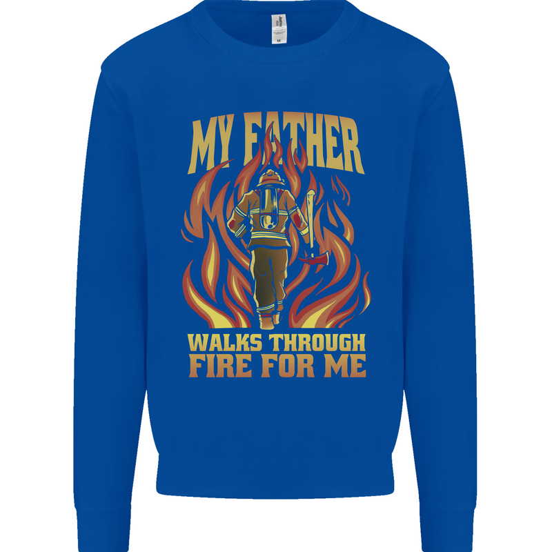In Love With Mary Jane Funny Weed Kids Sweatshirt Jumper Royal Blue