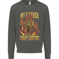 In Love With Mary Jane Funny Weed Kids Sweatshirt Jumper Storm Grey