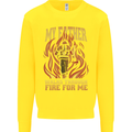In Love With Mary Jane Funny Weed Kids Sweatshirt Jumper Yellow