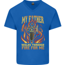 In Love With Mary Jane Funny Weed Mens V-Neck Cotton T-Shirt Royal Blue