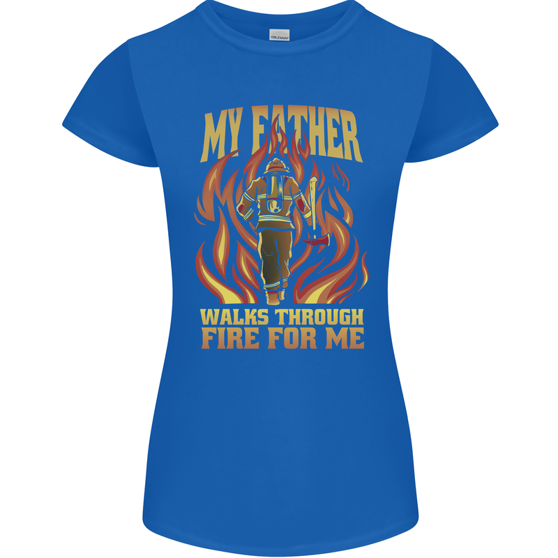 In Love With Mary Jane Funny Weed Womens Petite Cut T-Shirt Royal Blue