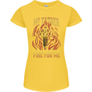 In Love With Mary Jane Funny Weed Womens Petite Cut T-Shirt Yellow