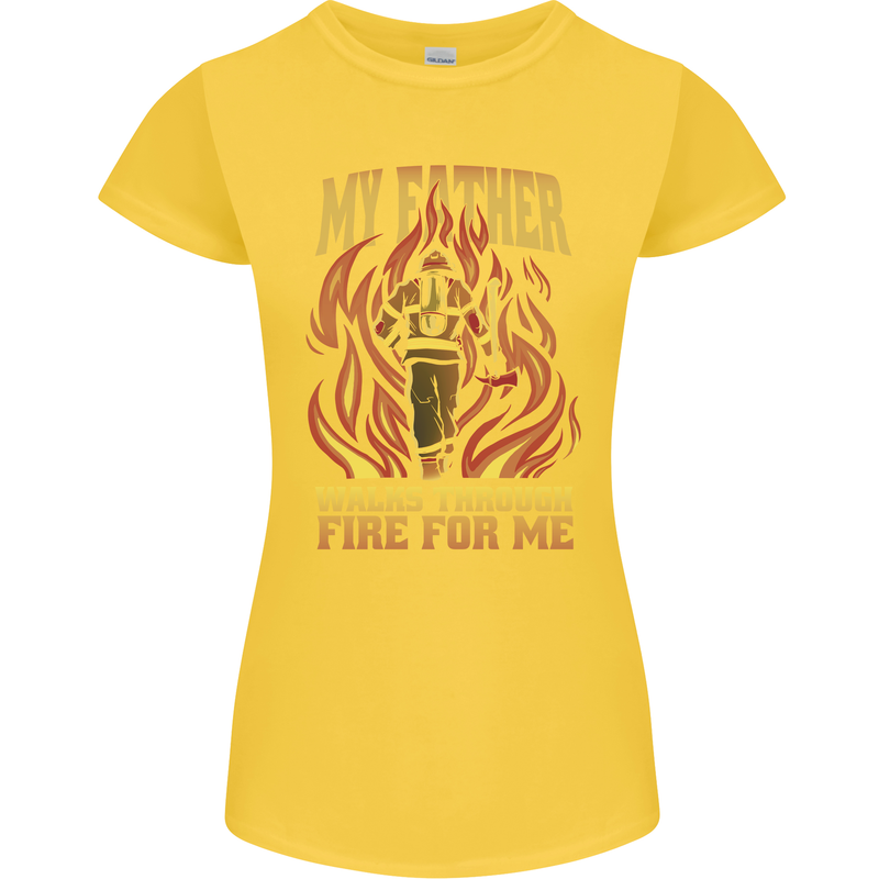 In Love With Mary Jane Funny Weed Womens Petite Cut T-Shirt Yellow