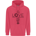 In Love With the Cross Christian Christ Childrens Kids Hoodie Heliconia