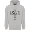 In Love With the Cross Christian Christ Childrens Kids Hoodie Sports Grey