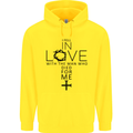 In Love With the Cross Christian Christ Childrens Kids Hoodie Yellow