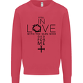 In Love With the Cross Christian Christ Kids Sweatshirt Jumper Heliconia