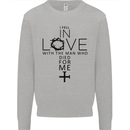 In Love With the Cross Christian Christ Kids Sweatshirt Jumper Sports Grey