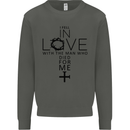 In Love With the Cross Christian Christ Kids Sweatshirt Jumper Storm Grey