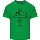 In Love With the Cross Christian Christ Mens Cotton T-Shirt Tee Top Irish Green