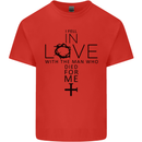 In Love With the Cross Christian Christ Mens Cotton T-Shirt Tee Top Red