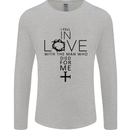 In Love With the Cross Christian Christ Mens Long Sleeve T-Shirt Sports Grey
