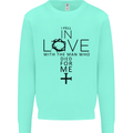 In Love With the Cross Christian Christ Mens Sweatshirt Jumper Peppermint