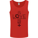 In Love With the Cross Christian Christ Mens Vest Tank Top Red