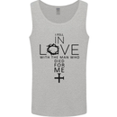 In Love With the Cross Christian Christ Mens Vest Tank Top Sports Grey