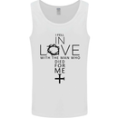 In Love With the Cross Christian Christ Mens Vest Tank Top White