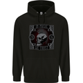 In Music We Trust Punk Rock Skull Childrens Kids Hoodie Black