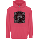 In Music We Trust Punk Rock Skull Childrens Kids Hoodie Heliconia
