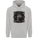 In Music We Trust Punk Rock Skull Childrens Kids Hoodie Sports Grey