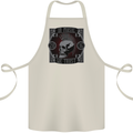 In Music We Trust Punk Rock Skull Cotton Apron 100% Organic Natural