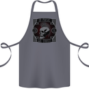 In Music We Trust Punk Rock Skull Cotton Apron 100% Organic Steel