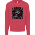 In Music We Trust Punk Rock Skull Kids Sweatshirt Jumper Heliconia