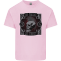 In Music We Trust Punk Rock Skull Kids T-Shirt Childrens Light Pink