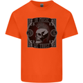 In Music We Trust Punk Rock Skull Kids T-Shirt Childrens Orange