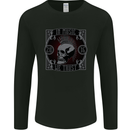 In Music We Trust Punk Rock Skull Mens Long Sleeve T-Shirt Black