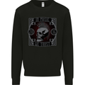 In Music We Trust Punk Rock Skull Mens Sweatshirt Jumper Black